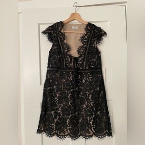 NWT Tobi black lace mini dress size S